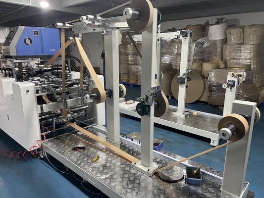 888 Automatic Flat Paper Handle Pasting Machine Precise Stable Performance For Paper Handle