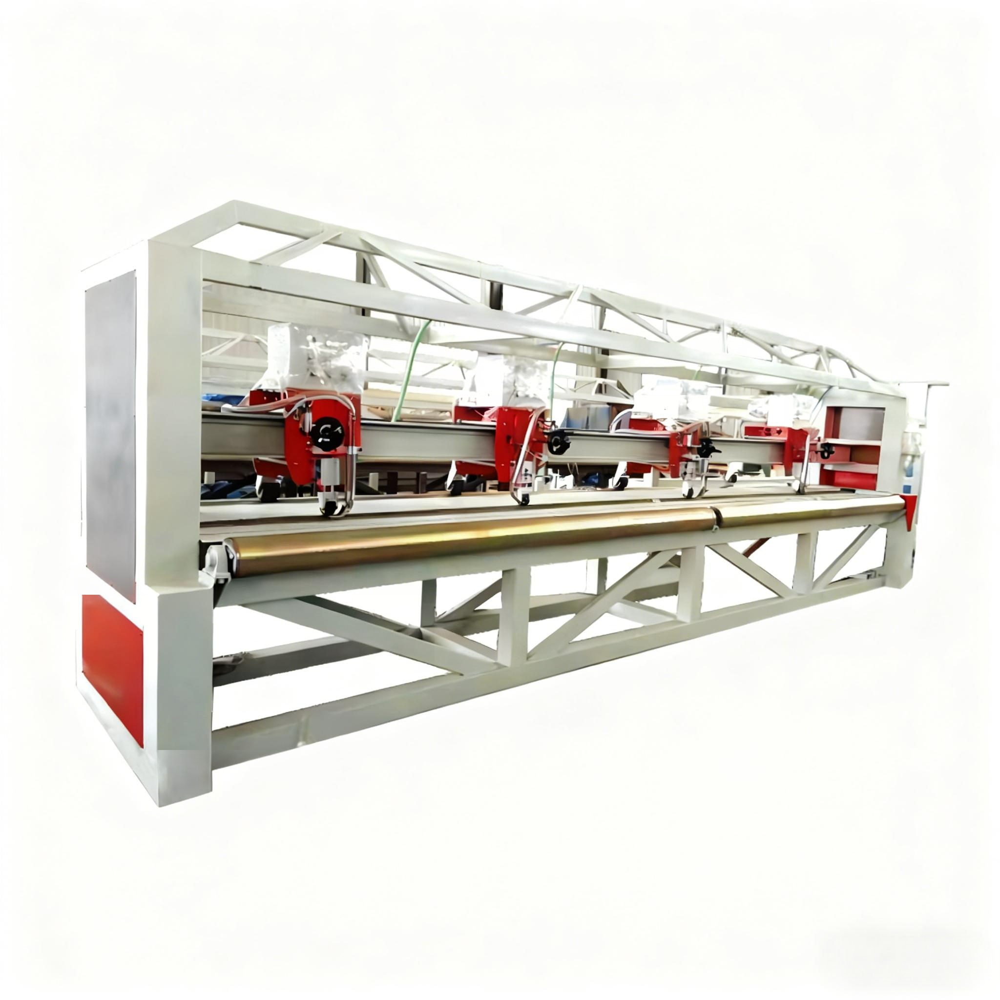 PVC Tarpaulin Making Machine Multi Head High Speed Welding System Plastic Sheet Production 100m Min