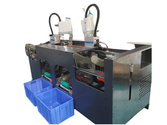 Hochgeschwindigkeits-188-Automatische-2-Roboterarme-Flachpapier-Griff-Klebemaschine-Kontinuierlicher-Betrieb-für-Papiergriff-Produktionslinie